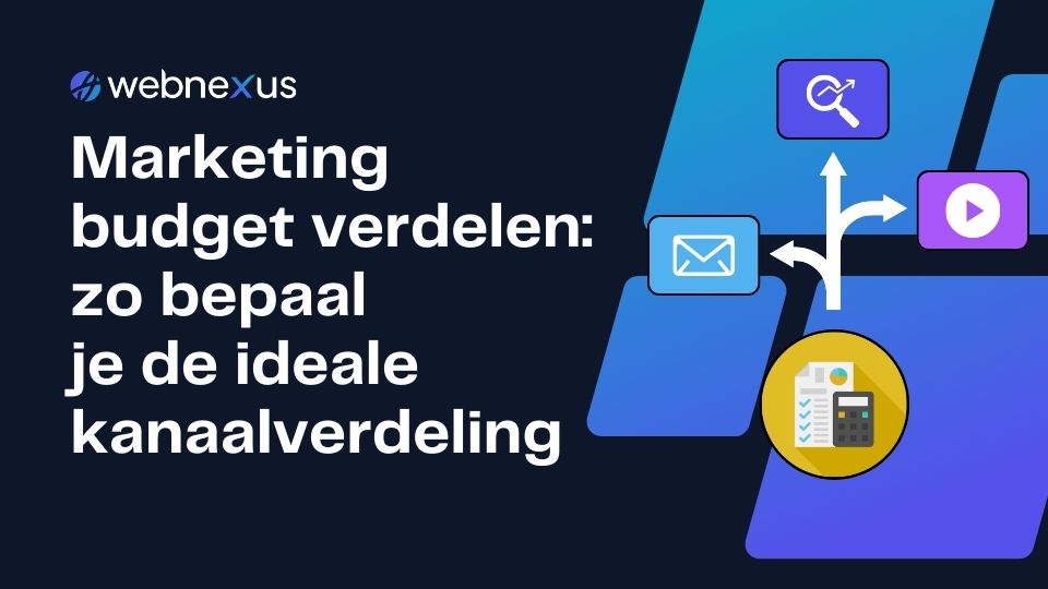 Marketingbudget verdelen met kleurrijk diagram en groeigrafiek op bureau