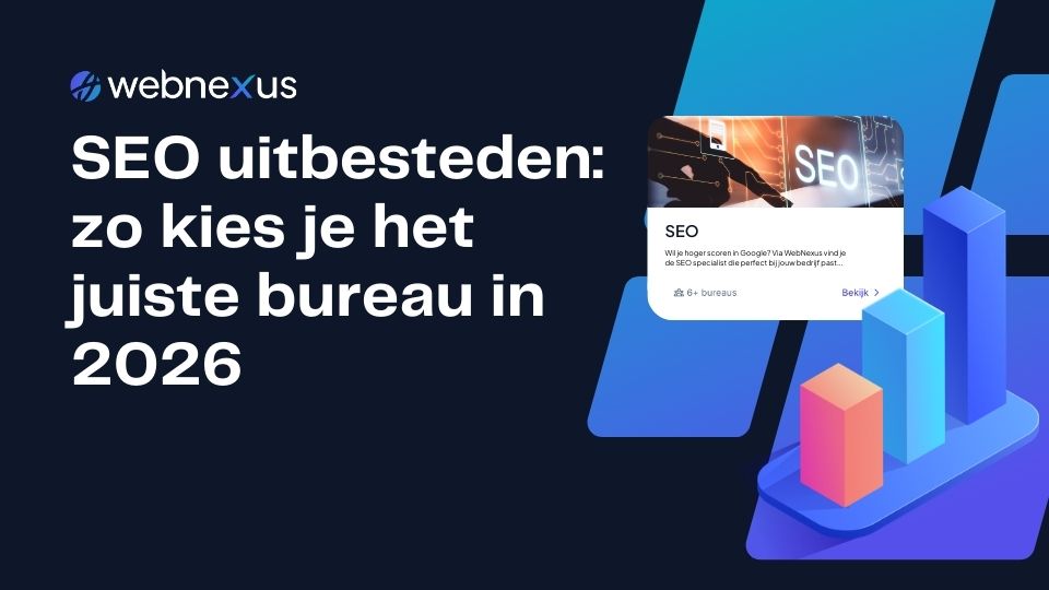 3D-illustratie van SEO met raket, grafieken en vergrootglas in moderne blauwe stijl.